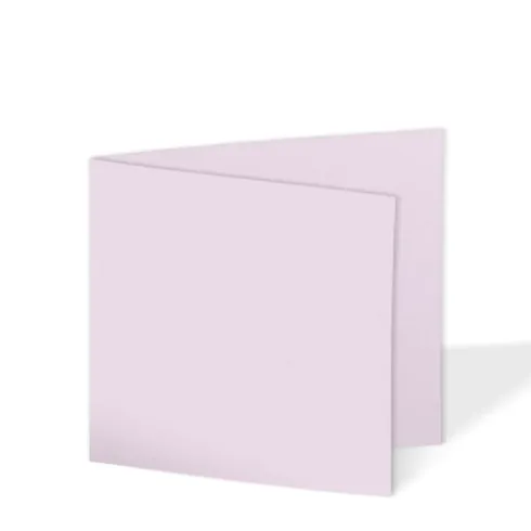Doppelkarte - Faltkarte quadratisch 15x15cm, 240g/m² in pastell-lila