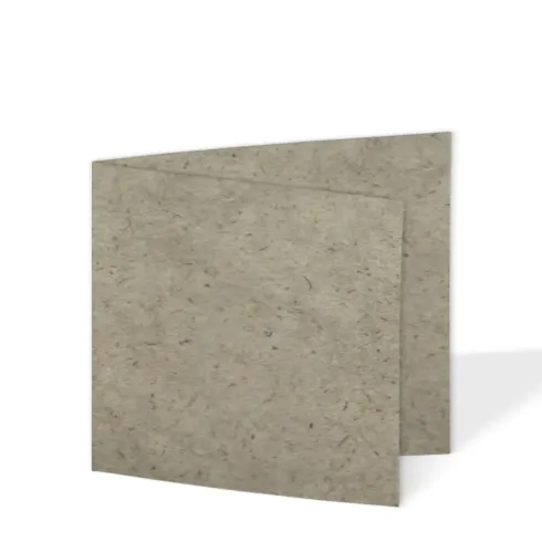 Doppelkarte - Faltkarte quadratisch 15x15cm, 200g/m² in recycling silphie