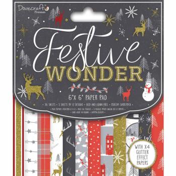 Dovecraft Paper Pack "Festive Wonder" 6x6"