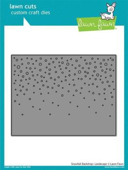 Lawn Fawn Craft Die - Snowfall Backdrop: Landscape