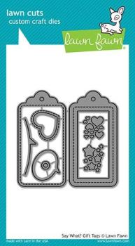 Lawn Fawn Craft Die - Say What? Gift Tags