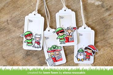 Lawn Fawn Craft Die - Say What? Gift Tags