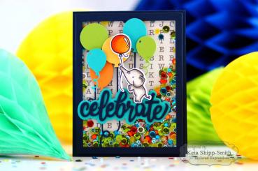 Taylored Expressions Craft Die "Celebrate Script Backer"