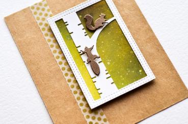 Poppystamp Die - Busy Squirrel Trio