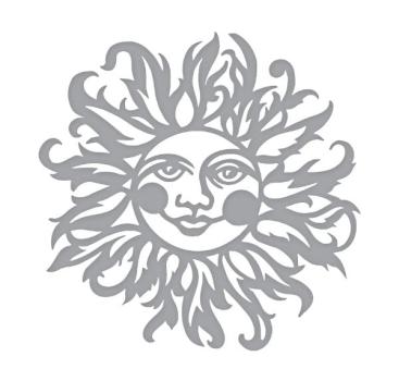 Spellbinders Die "Sun Face"