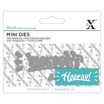 Xcut Mini Stanzschablone Hooray!
