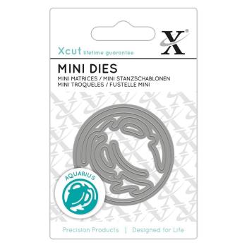 Xcut Mini Stanzschablone Zodiac Sign Aquarius