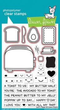 Lawn Fawn Stempelset "Let's Toast" Clear Stamp