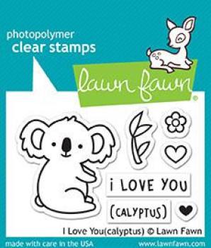 Lawn Fawn Stempelset "I Love You(calyptus)" Clear Stamp