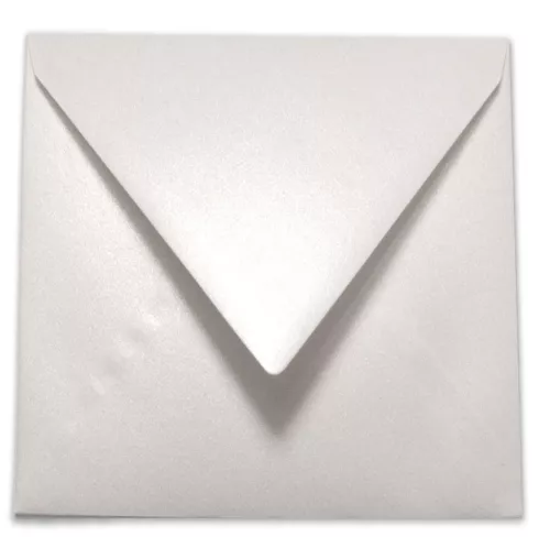Briefumschlag 16x16cm in perlmutt schimmer, 120g, ohne Fenster, Nassklebung