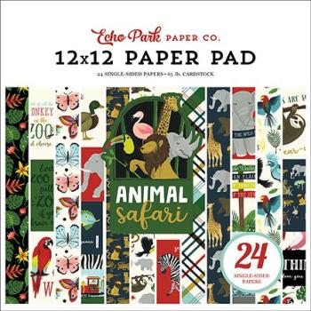 Echo Park "Animal Safari" 12x12" Paper Pack - Cardstock