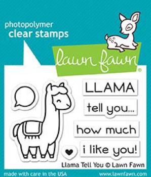 Lawn Fawn Stempelset "Llama Tell You" Clear Stamp