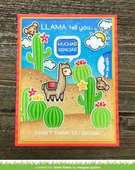 Lawn Fawn Stempelset "Llama Tell You" Clear Stamp