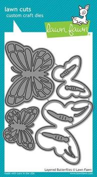 Download Lawn Fawn Craft Die - Layered Butterflies (LF1913)