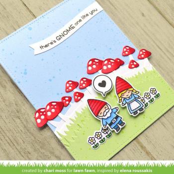 Lawn Fawn Craft Die - Mushroom Border