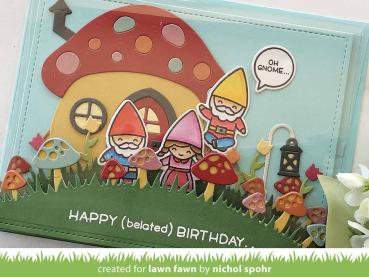 Lawn Fawn Craft Die - Mushroom Border