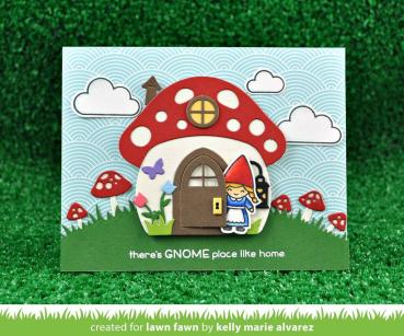 Lawn Fawn Craft Die - Mushroom Border