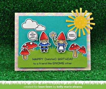 Lawn Fawn Stempelset "Oh Gnome!" Clear Stamp