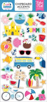 Echo Park "I Love Summer" Chipboard - Sticker