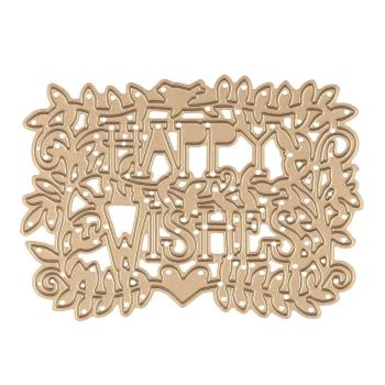 Spellbinders Die "Shapeabilities Happy Wishes Etched Dies"