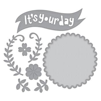 Spellbinders Die "Shapeabilities It's Your Day Etched Dies"