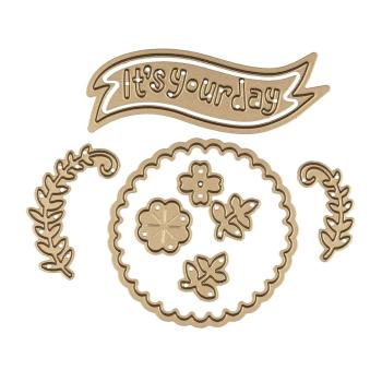 Spellbinders Die "Shapeabilities It's Your Day Etched Dies"