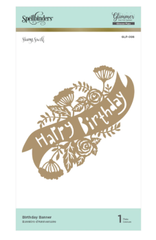 Spellbinders Hotfoil Plate - Birthday Banner