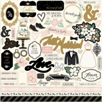 Echo Park "Wedding Day" 12x12" Element Stickers