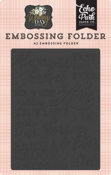 Echo Park "Always & Forever " Embossingfolder 5x6"