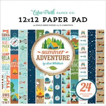 Echo Park "Summer Adventure" 12x12" Paper Pack - Cardstock