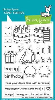 Lawn Fawn Stempelset "Birthday Before 'n Afters" Clear Stamp
