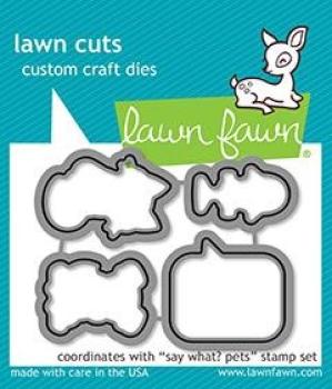 Lawn Fawn Craft Dies - Say What? Pets