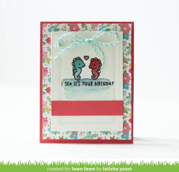 Lawn Fawn Stempelset "Seahorsin' Around" Clear Stamp