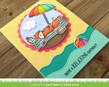 Lawn Fawn Craft Die - Stitched Simple Wavy Borders