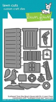 Lawn Fawn Craft Die - Scalloped Treat Box Beach House