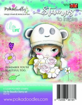 Polkadoodles Stempel "Ula Be Beautiful" Clear Stamp-Set