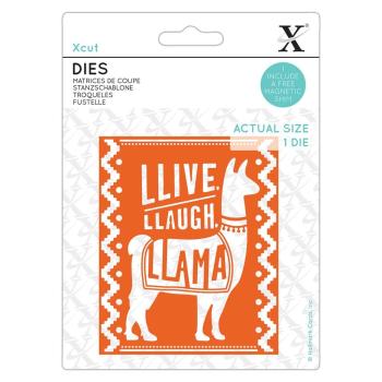 Xcut Stanzschablone "Llive Llaugh Llama"