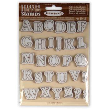 Stamperia Stempel "Alphabet" Natural Rubber Stamp - (Naturkautschukstempel)