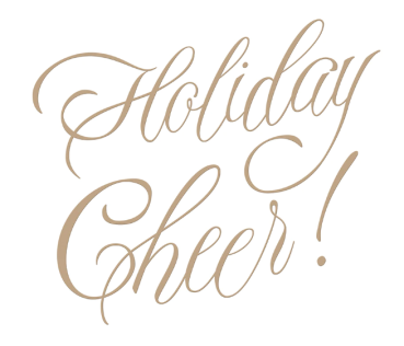Spellbinders Hotfoil Plate - Faux Script Holiday Cheer!