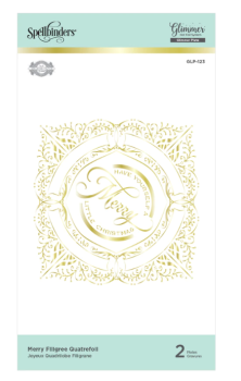 Spellbinders Hotfoil Plate - Merry Filigree Quatrefoil