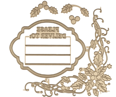 Spellbinders Hotfoil Plate - Hollyday Stationery and Envelope Corner