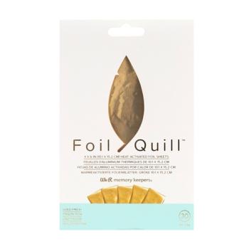 We R Memory Keepers Foil Quill - 30 Foil Bogen "Gold Finch" 4x6"