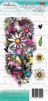 Polkadoodles Stempel "Queen of Hearts Collage" Clear Stamp-Set
