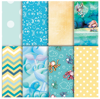 Polkadoodles "Mermazing Ocean" 6x6" Paper Pad