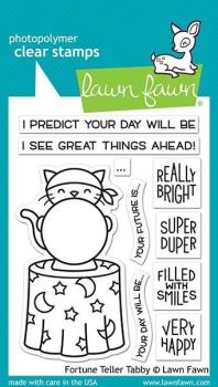 Lawn Fawn Stempelset "Fortune Teller Tabby" Clear Stamp