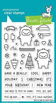 Lawn Fawn Stempelset "Yeti or Not" Clear Stamp
