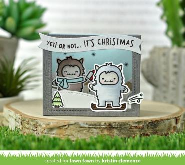 Lawn Fawn Stempelset "Yeti or Not" Clear Stamp