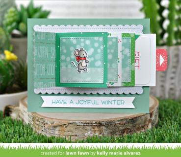 Lawn Fawn Stempelset "Mice on Ice" Clear Stamp