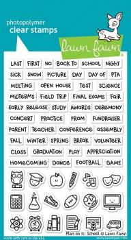 Lawn Fawn Stempelset "Plan On It: School" Clear Stamp