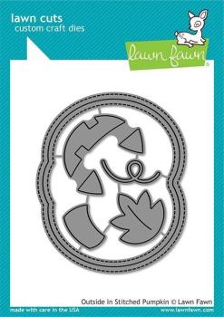 Lawn Fawn Craft Die - Outside In Stitched Pumpkin
